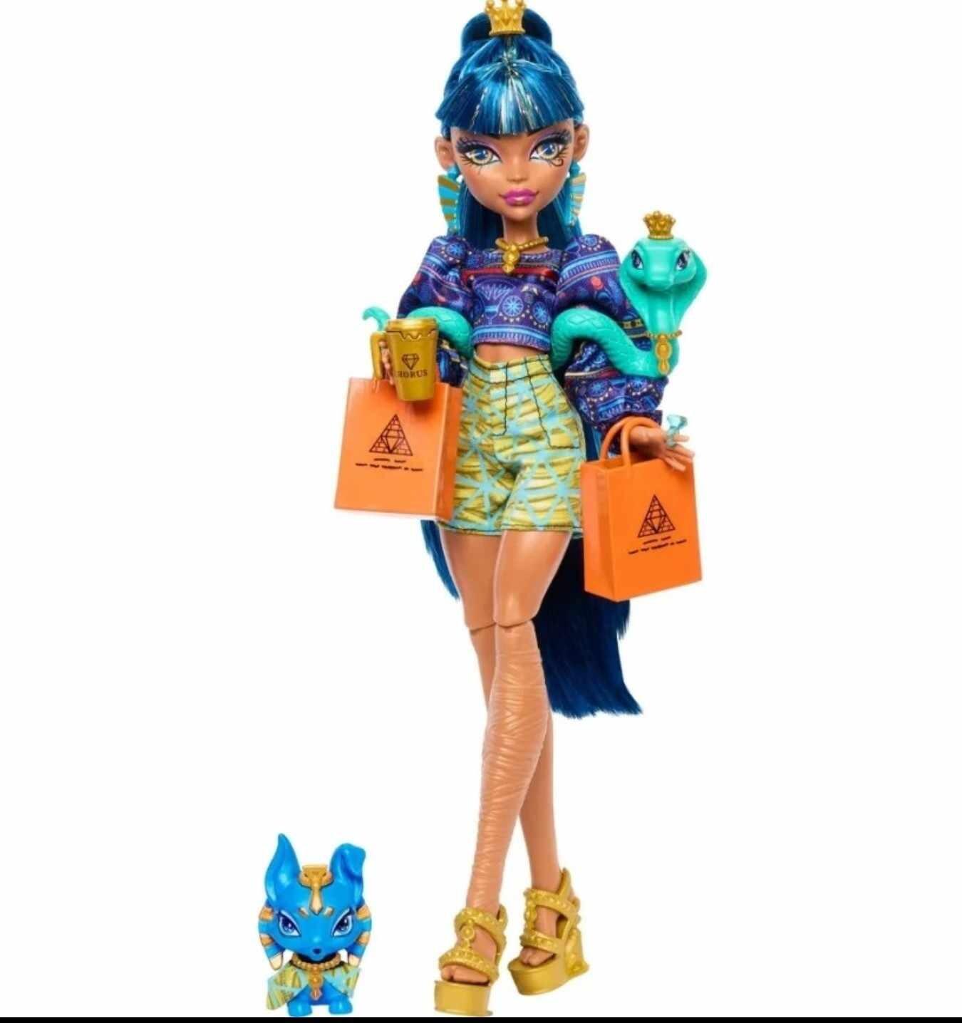 Monster High Faboolous Pets Cleo De Nile Fashion Doll and Two Pets