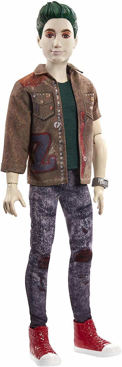 Disney Zombies 2, Zed Necrodopolis Zombie Doll (12inch) Wearing Zombie Grunge Outfit and Accessories