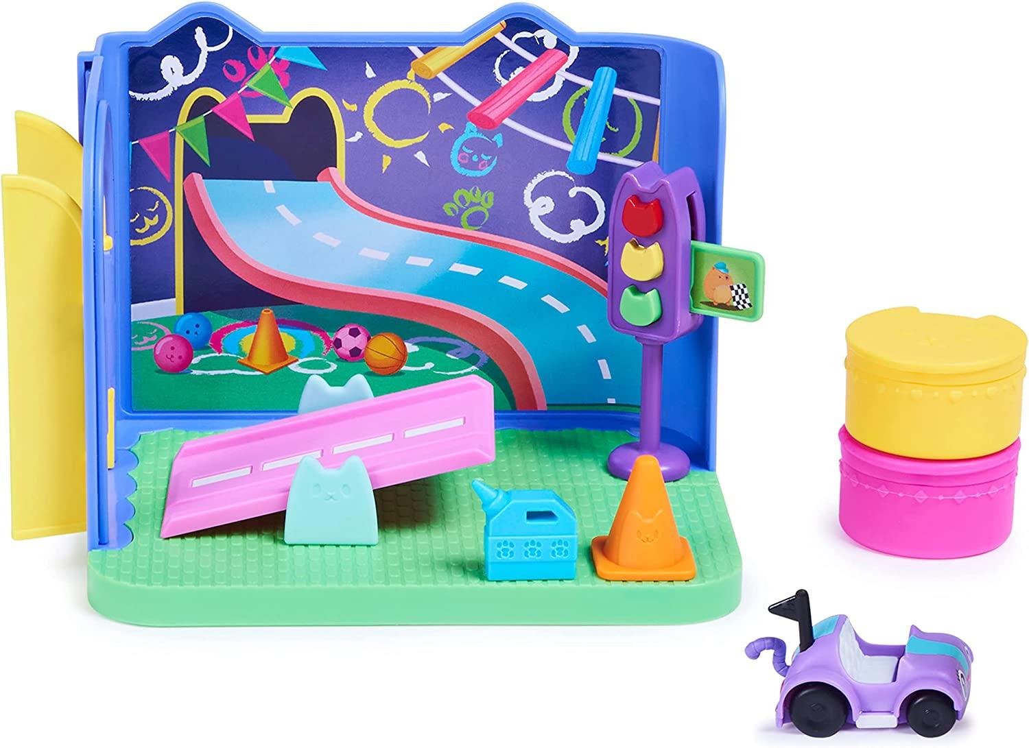 Gabby's Dollhouse, Carlita Purr-Ific Play Room with Carlita Toy Car