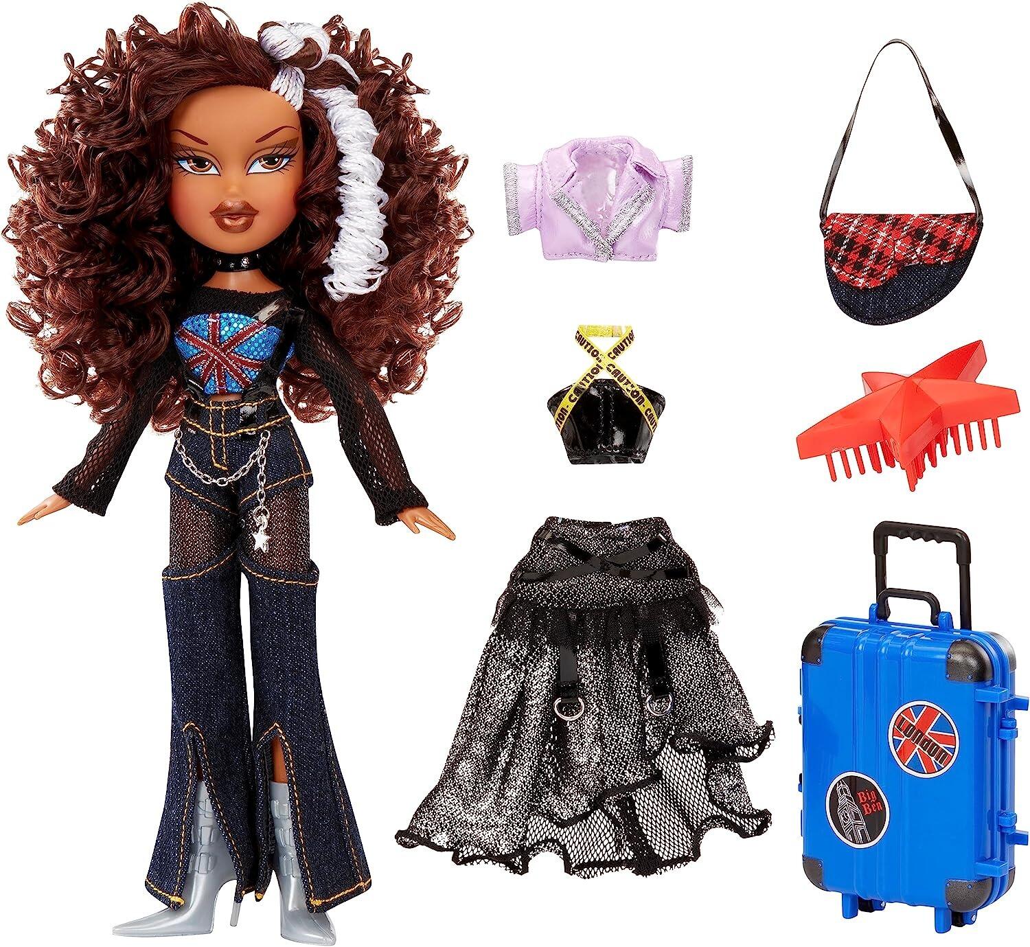 Bratz Pretty ‘N’ Punk Sasha Fashion Doll with 2 Outfits and Suitcase