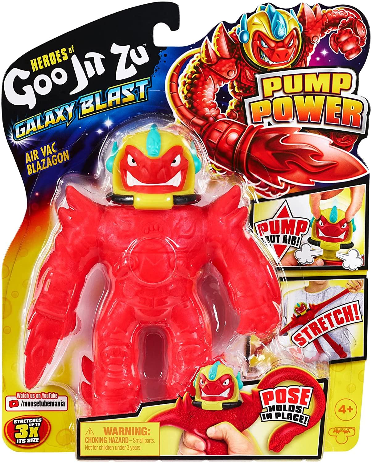 Heroes of Goo Jit Zu Galaxy Blast Pump Power - Air Vac Blazagon - Pump, Stretch, Pose and Release!