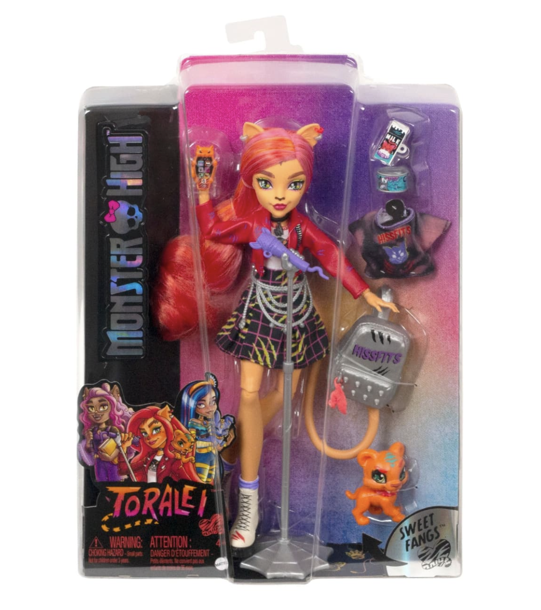 Monster High Toralei Stripe Doll with Pet And Accessories