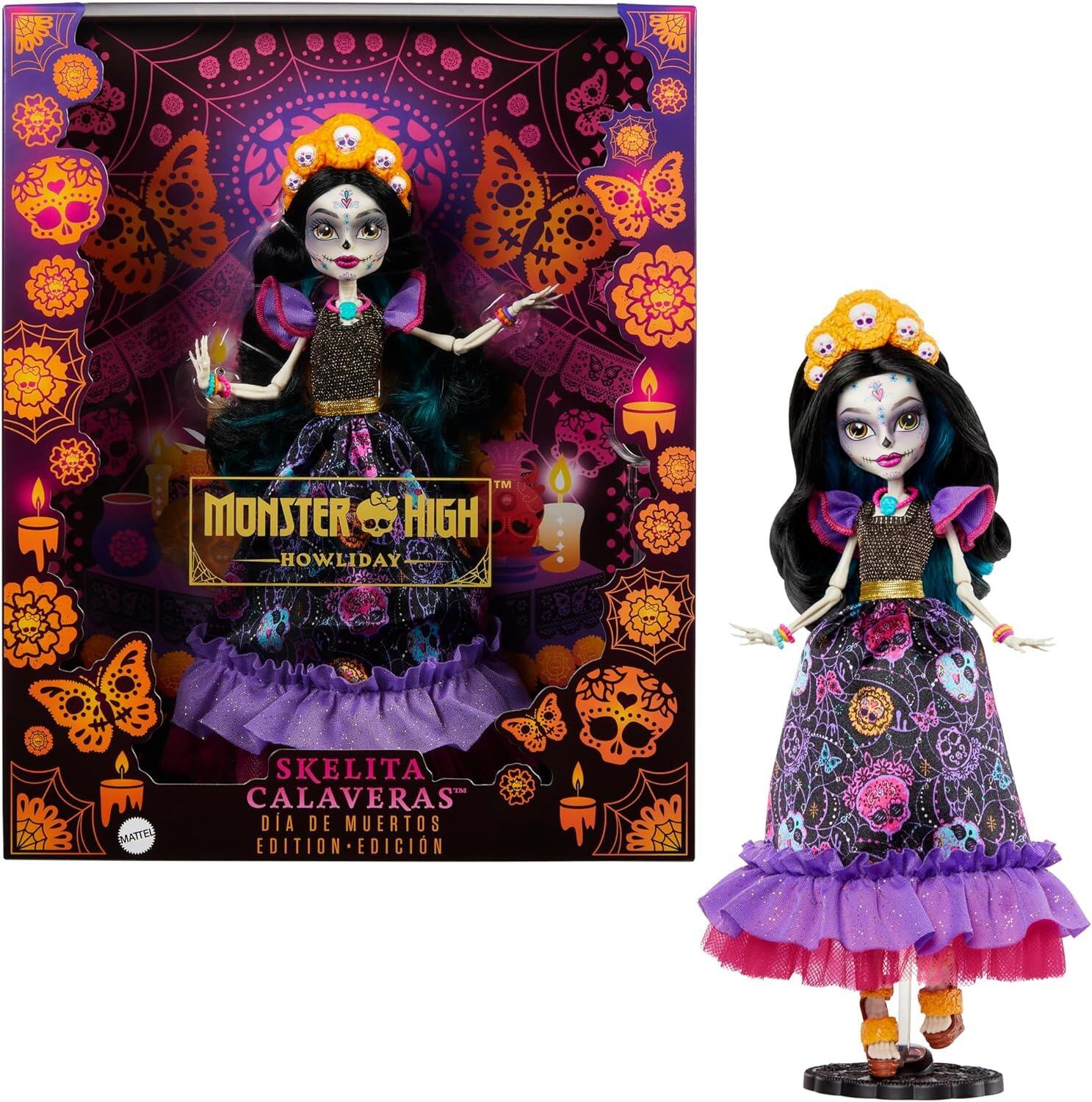 Monster High Doll, Skelita Calaveras Día De Muertos Howliday Doll
