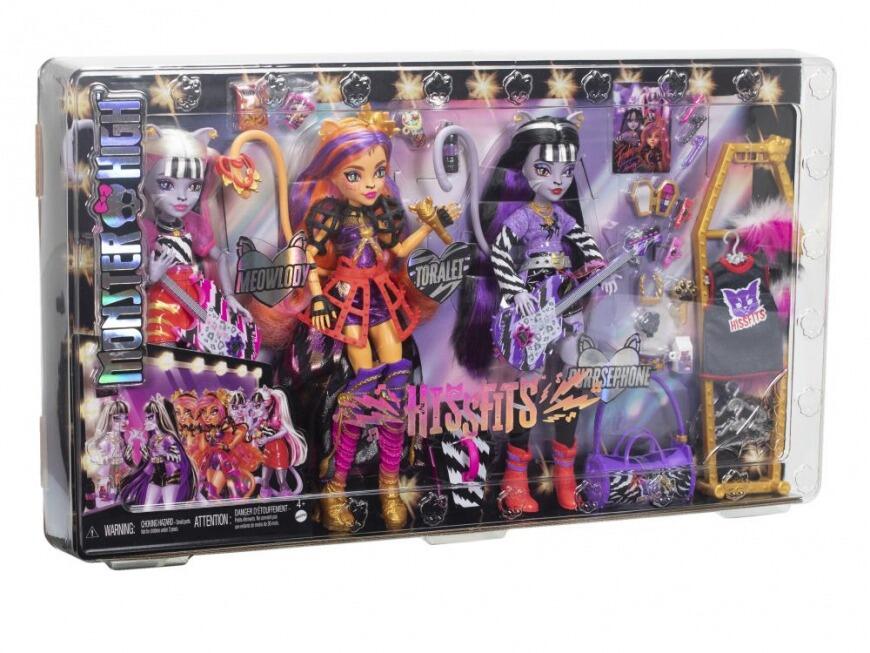 Buy Monster High Hissfits 3 pack dolls set with Purrsephone, Meowlody ...