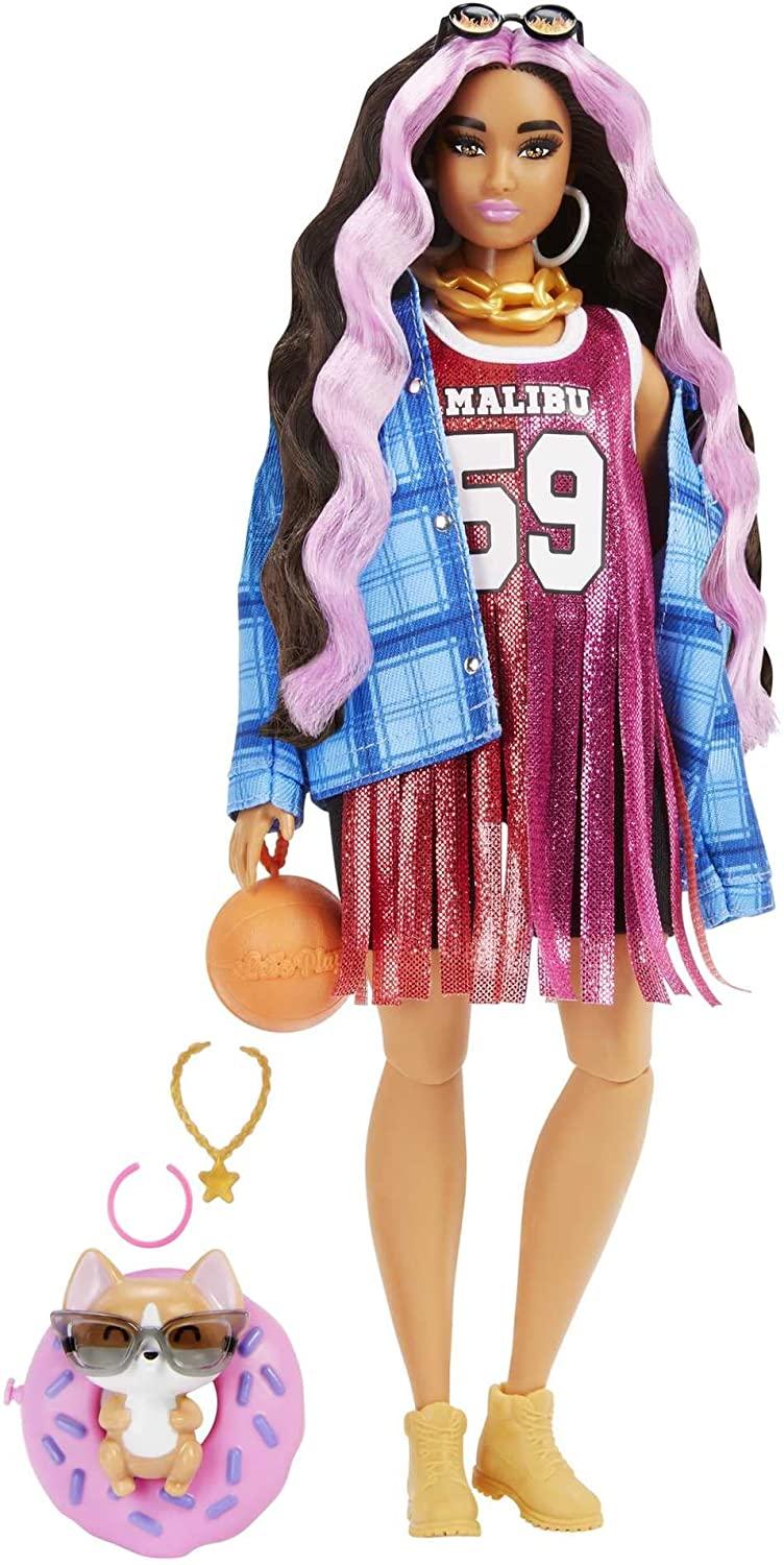 Buy Barbie Extra Doll #12 in Floral 2-Piece Fashion & Accessories, with ...