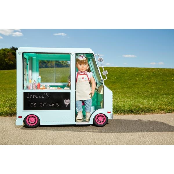Our Generation Dolls Sweet Stop Ice Cream Truck for Dolls, 18