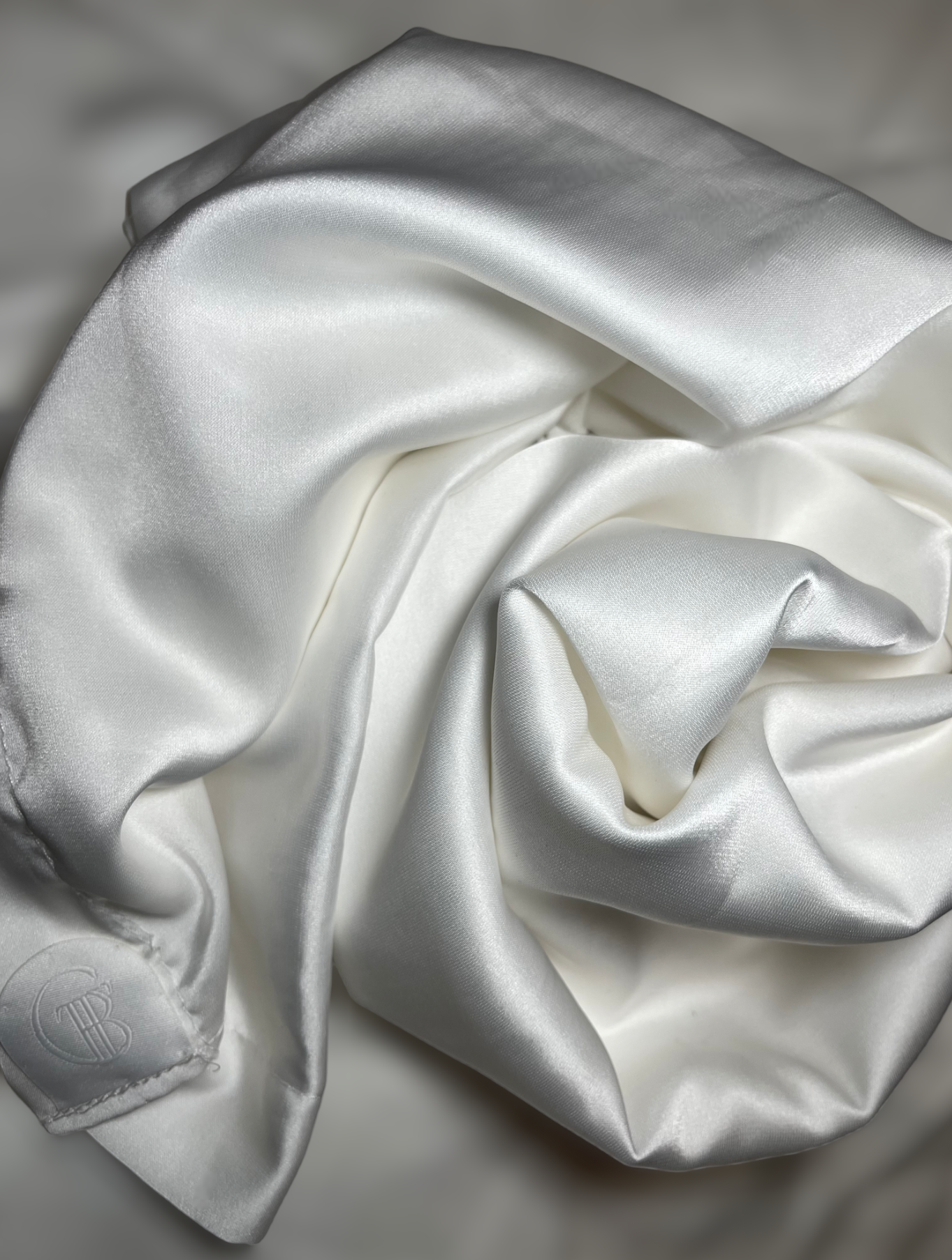 White deals silk hijab