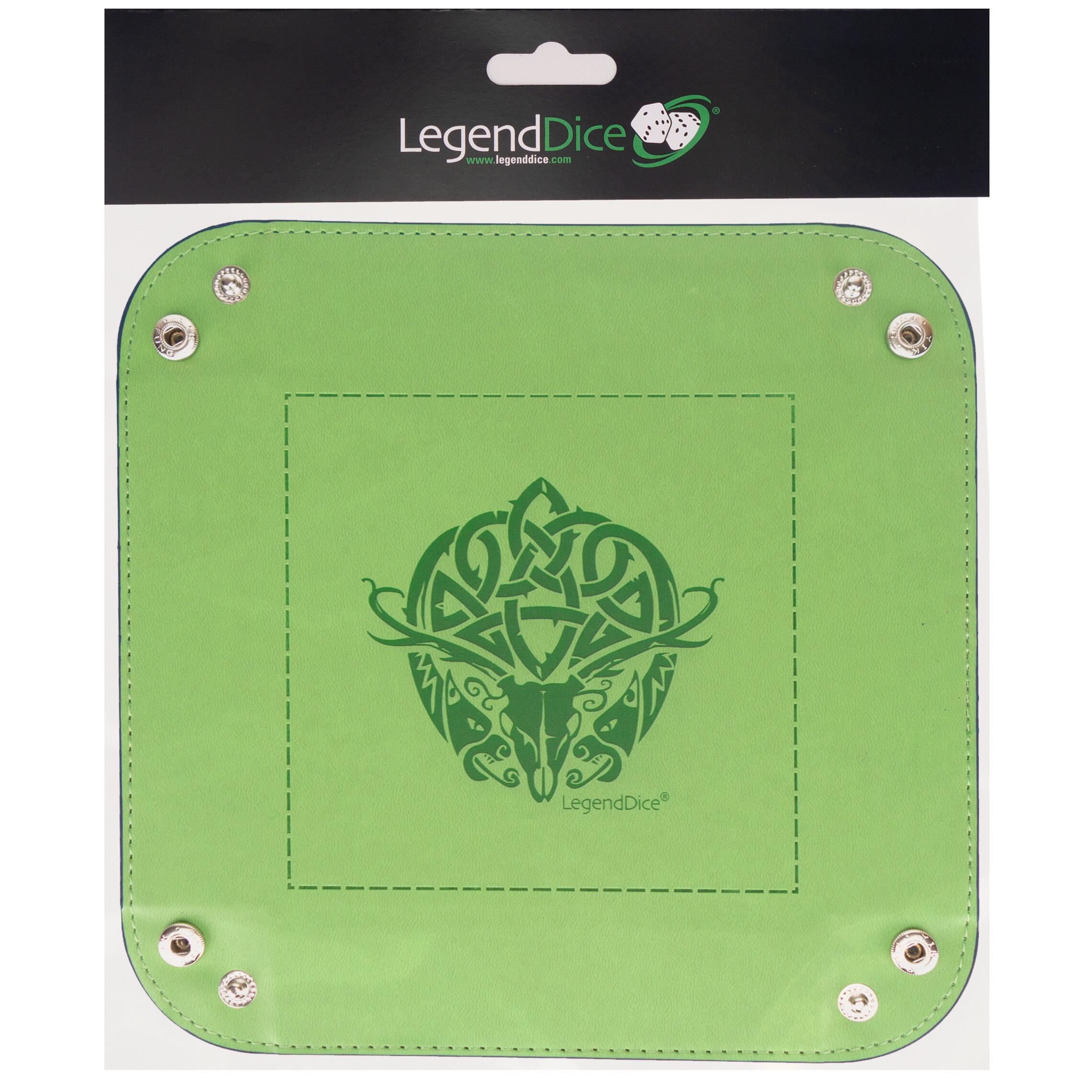 Picture of stock item LG-DT-LG-SQ-004-TE - Picture Dice Tray - Green Stag, Tent RRP: P2