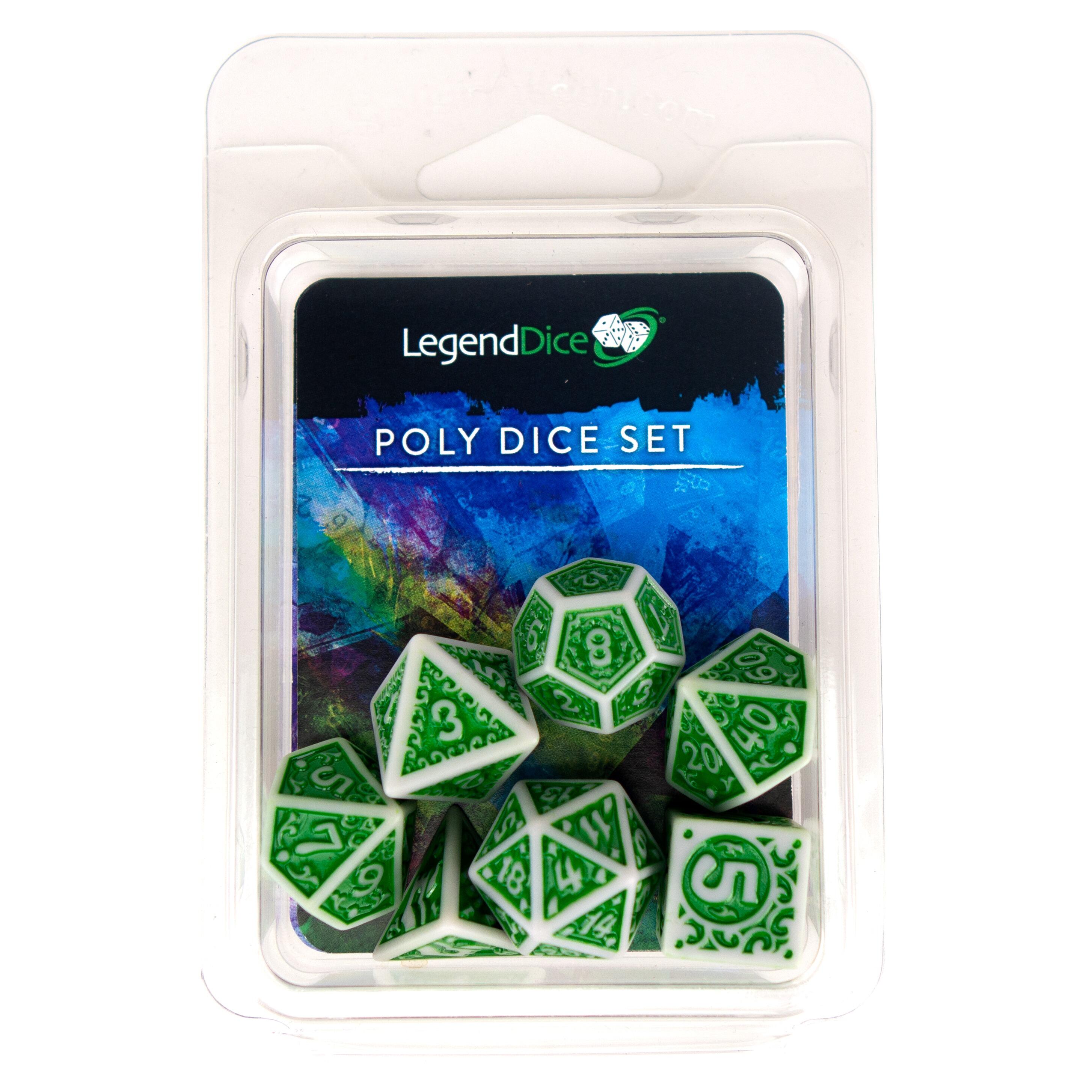 YES 14pcs Digital Glowing Dice Set Fun Puzzle Polyset Dice for