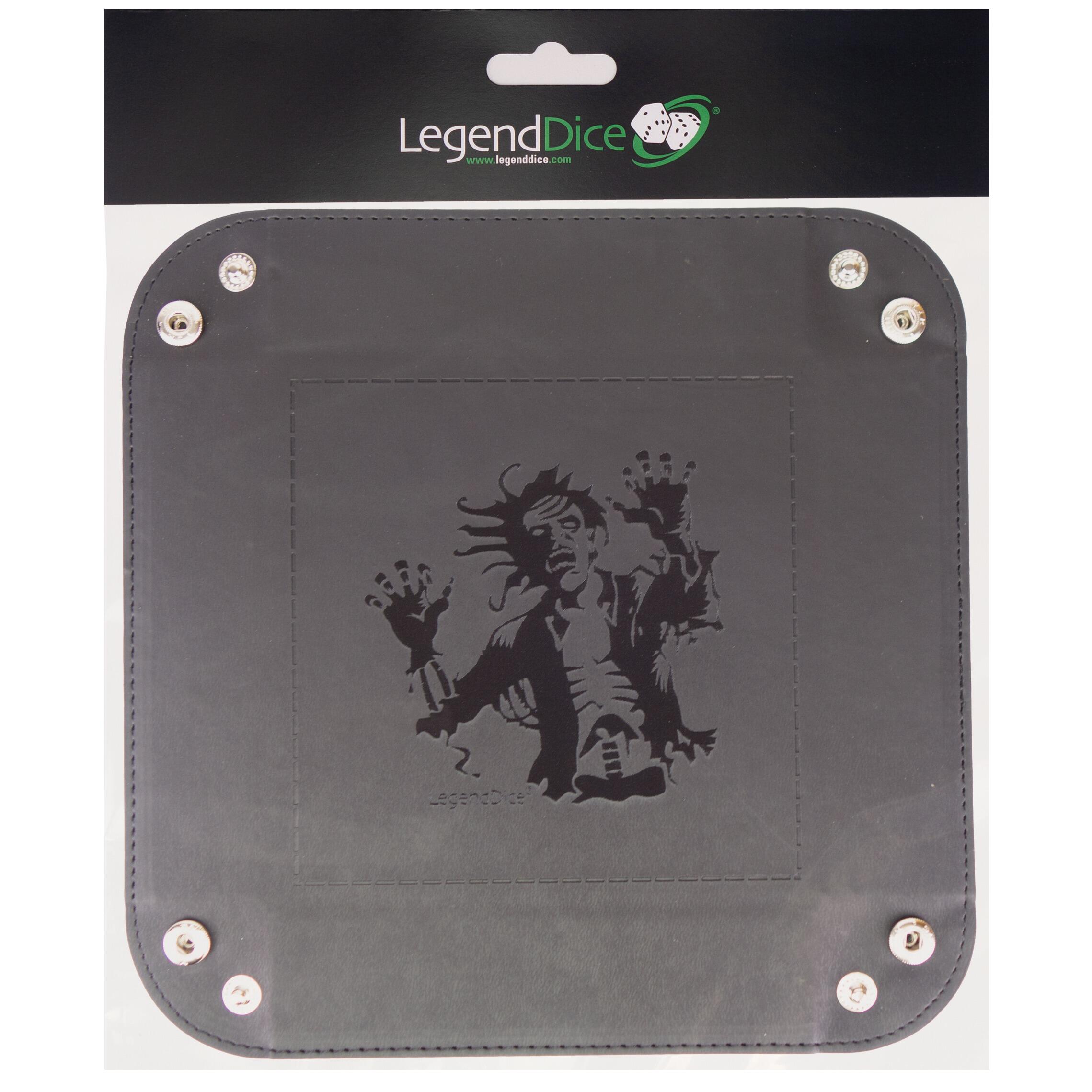 Picture of stock item LG-DT-LG-SQ-018-TE - Picture Dice Tray - Black Zombie, Tent RRP: P2