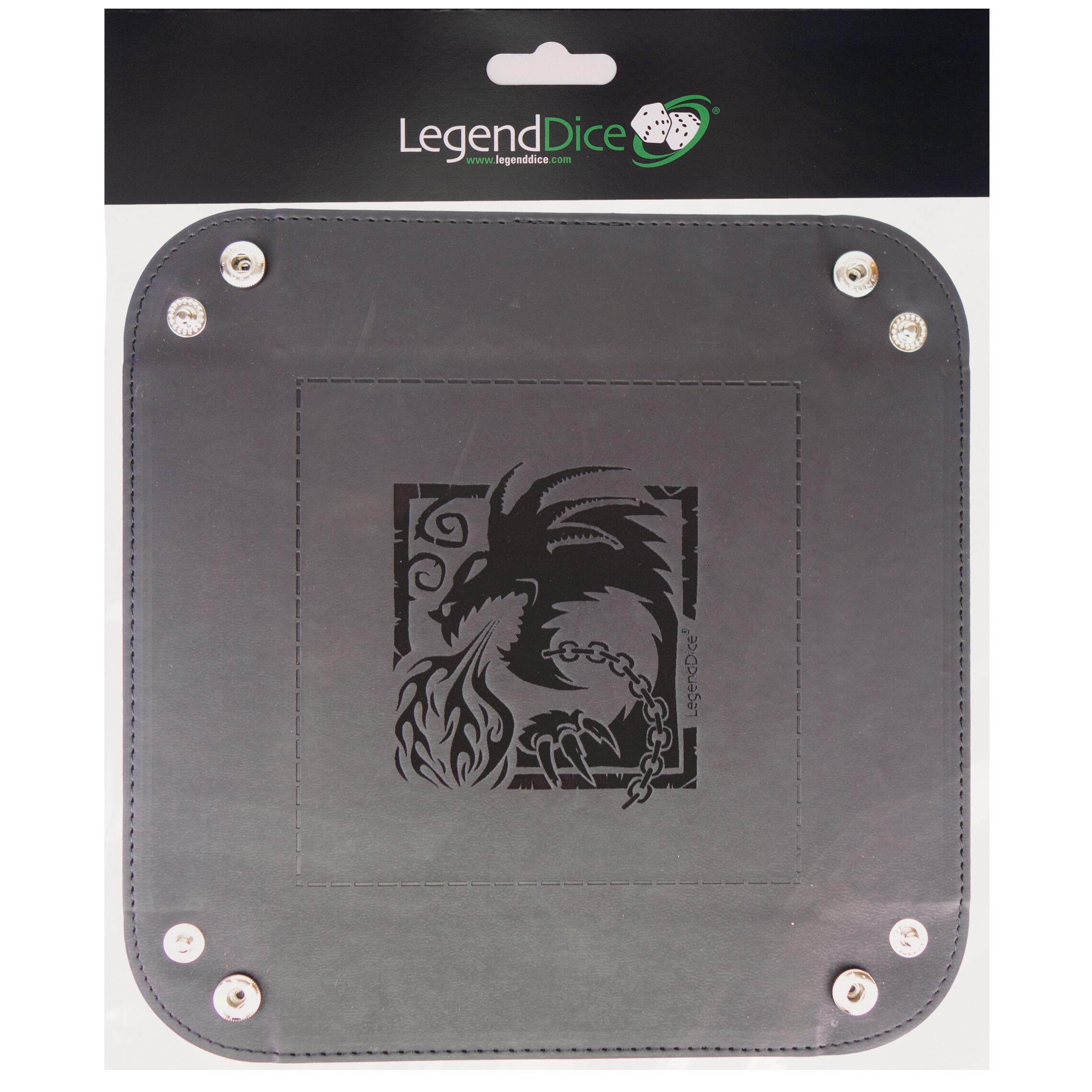Picture of stock item LG-DT-LG-SQ-019-TE - Picture Dice Tray - Black Dragon, Tent RRP: P2