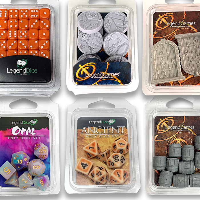 Wholesale Dice, Miniatures and other games related stock to Retailers in the UK and across the globe