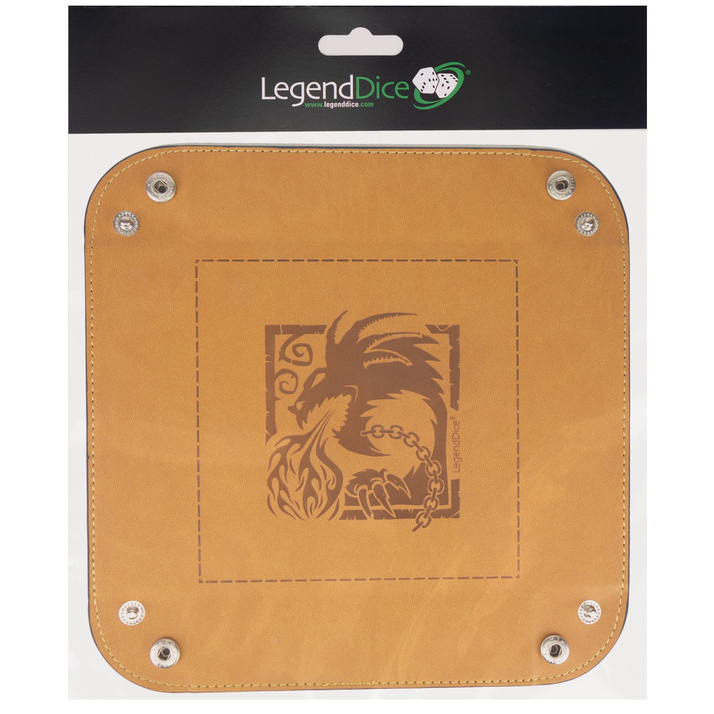 Picture of stock item LG-DT-LG-SQ-022-TE - Picture Dice Tray - Brown Dragon, Tent RRP: P2