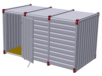 4m Storage Container with Single Side Door