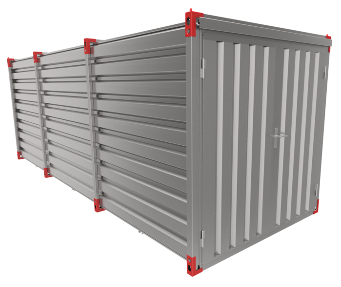 6m Flat Pack Storage Containers - A Practical 20ft Shipping Container Alternative