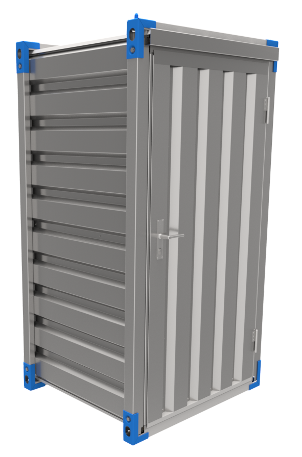 Small Flat Pack Storage Containers - Compact, Strong, Galvanised