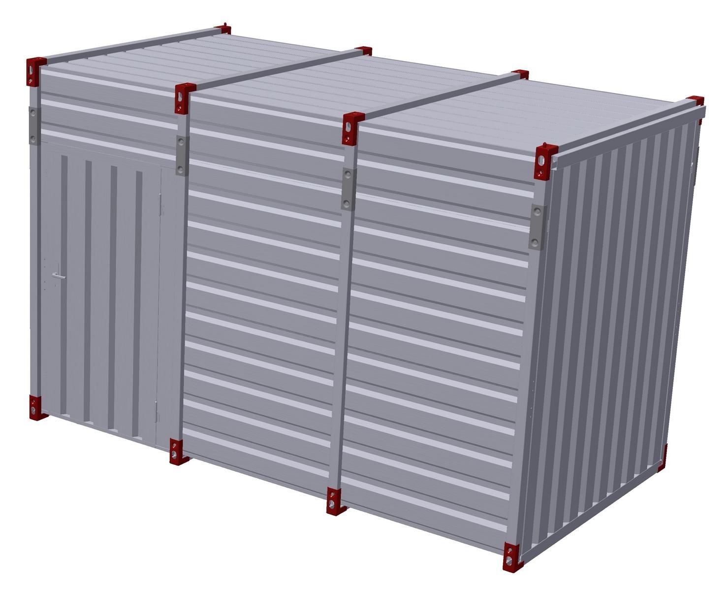 4m side door container with high top roof
