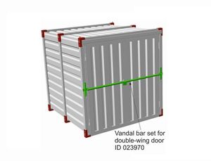 Container Door Security Bar Lock - Double Door