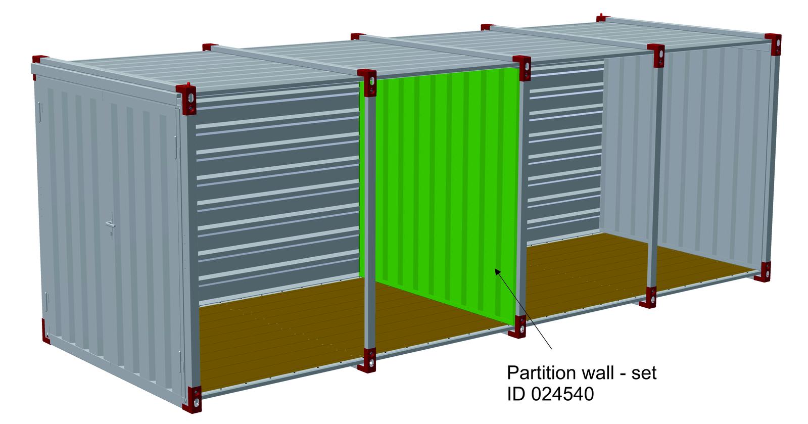 Seperator Steel Partition Wall and Fitting Kit