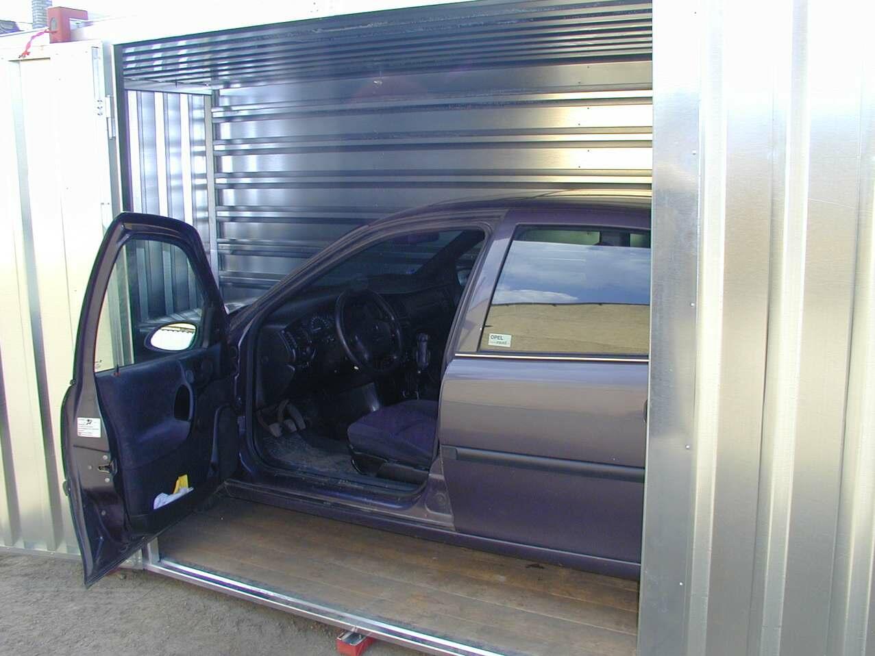 carport with side door access
