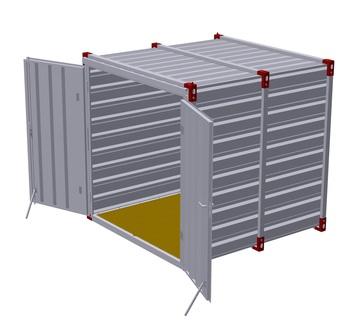 2m Flat pack container from Kovobel