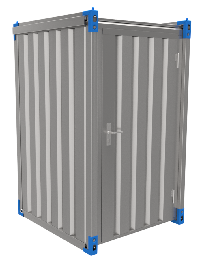 Kovobel 2.2m x 1.38m Flat Pack Storage Container - Wooden Floor, Double End Doors