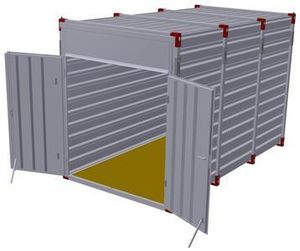 4m Storage Container - Wooden Floor 2.43m Inner Height with Double Door on End