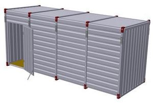 6m Storage Container High Top Single Door on Side