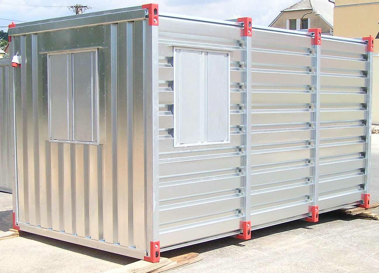 Flat Pack container office with 2 windows