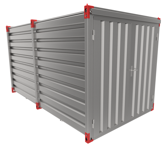 4m Flat Pack Storage Containers - Secure, Versatile On-Site Storage