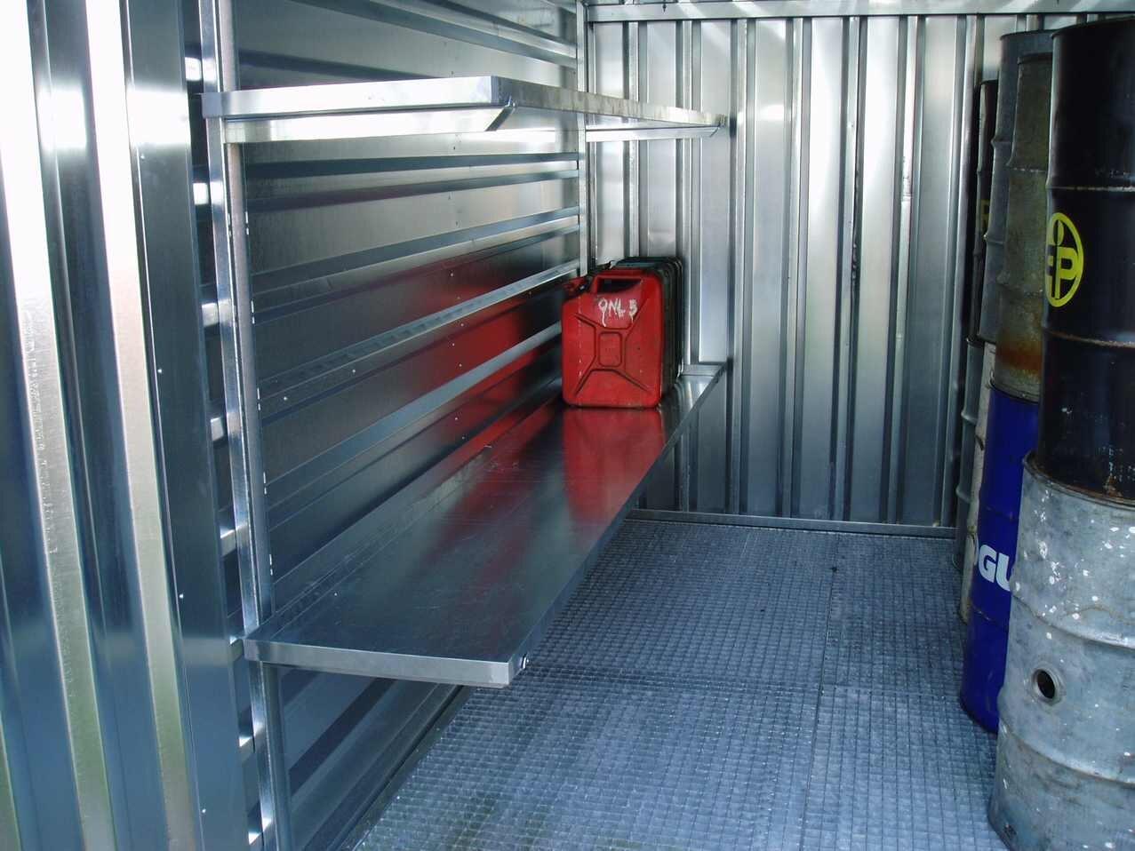 Bunded shelf for Kovobel Containers