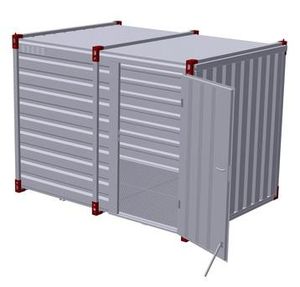 3m COSHH Storage Container with Bunded Steel Floor & Single Door on Side