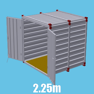 2m Flat pack storage container