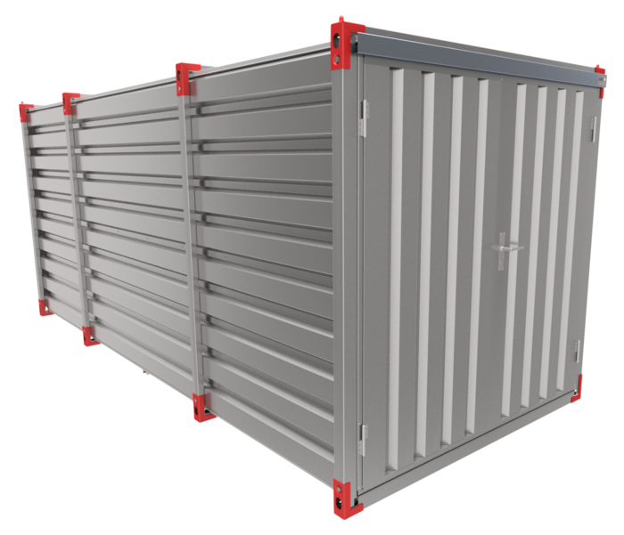 5m Flat Pack Storage Containers - Large Capacity, Man-Portable Design