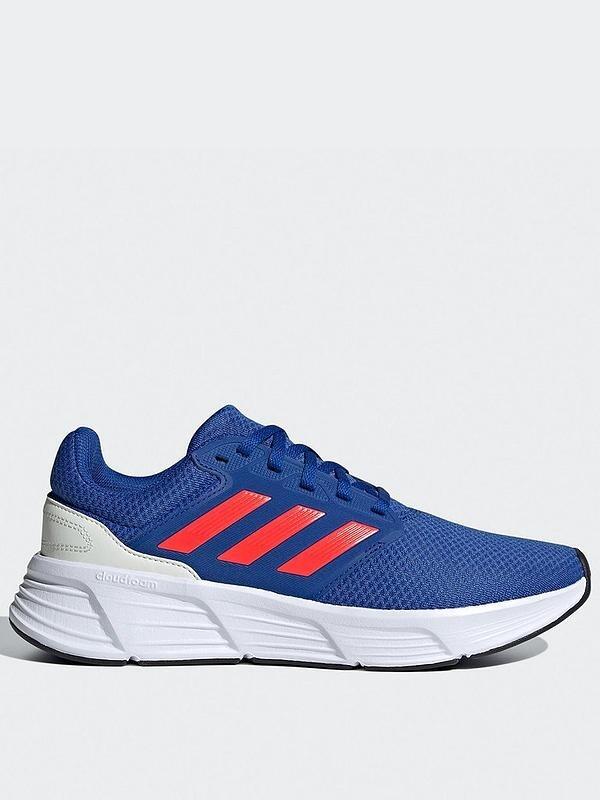 blue adidas trainer side view
