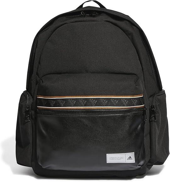 Black adidas zip up bag with logo on the front