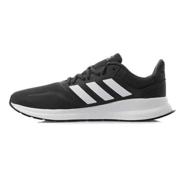 Adidas run falcon Grey|black running trainers