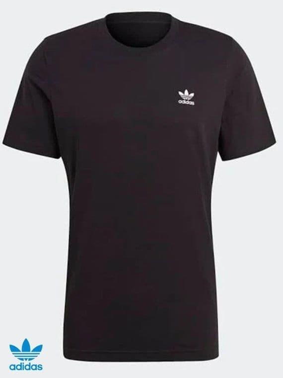 black adidas tshirt with logo on the chest