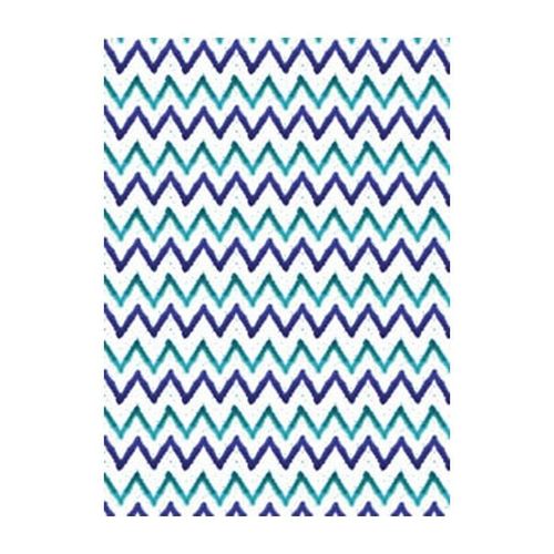 Blue Zig Zag Gift Wrap