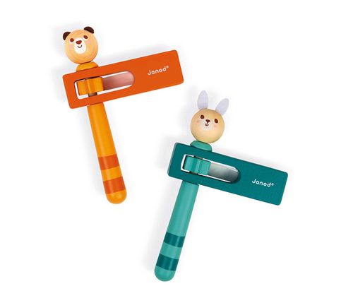Janod Pocket Bear and Rabbit Noisemaker