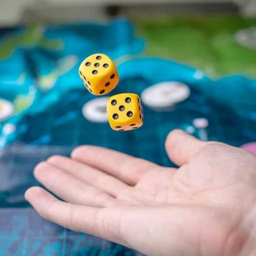 Child throwing dice