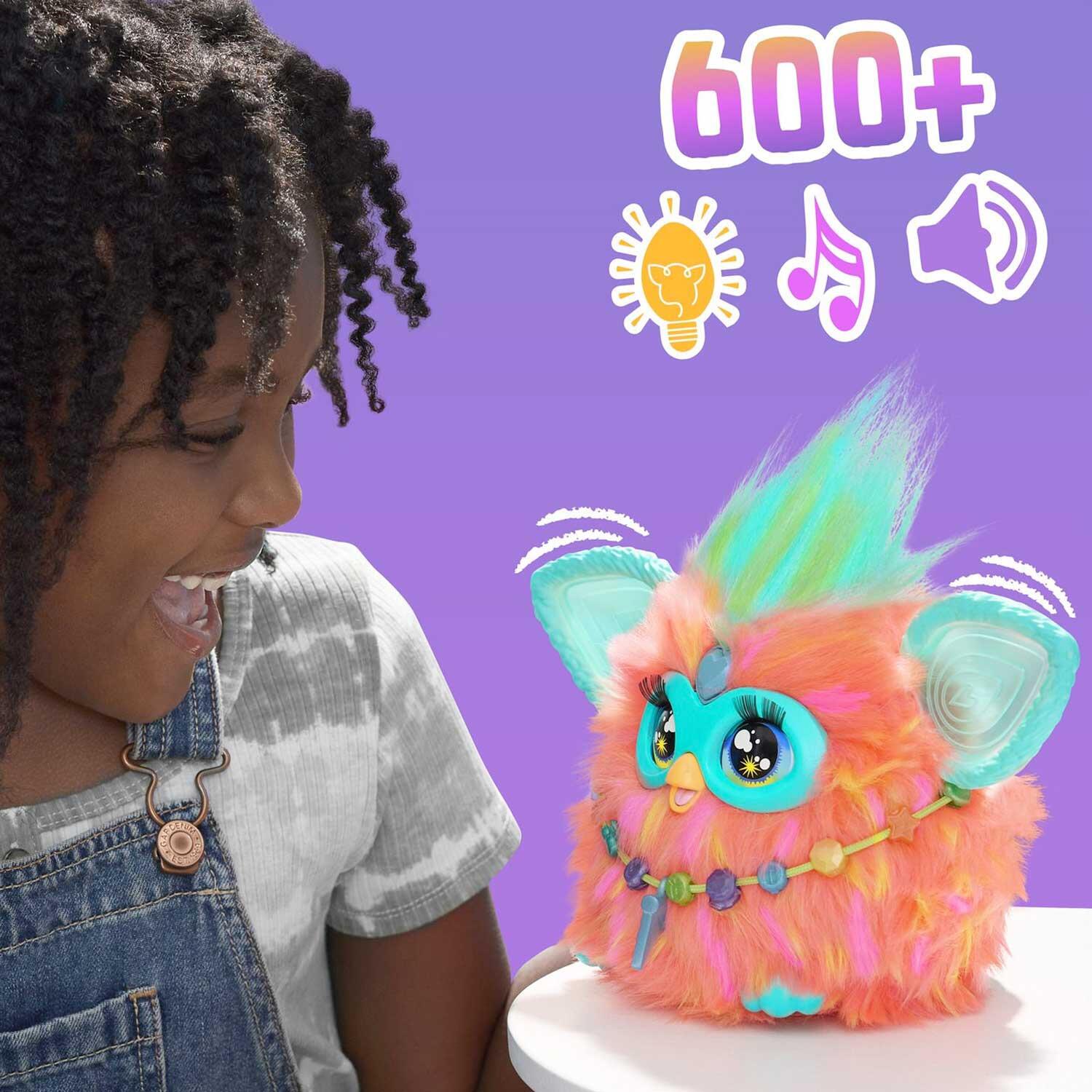 Hasbro Furby Coral Interactive Plush Toy with over 600 responses