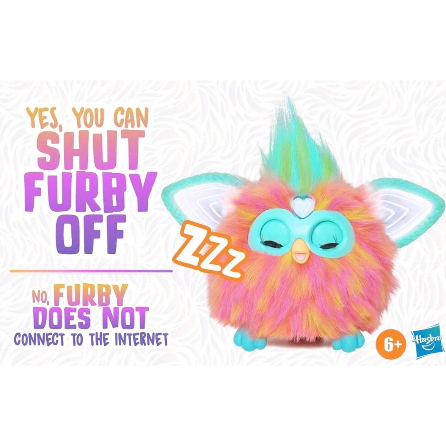 Hasbro Furby Coral Interactive Plush Toy Can Be Turned Off