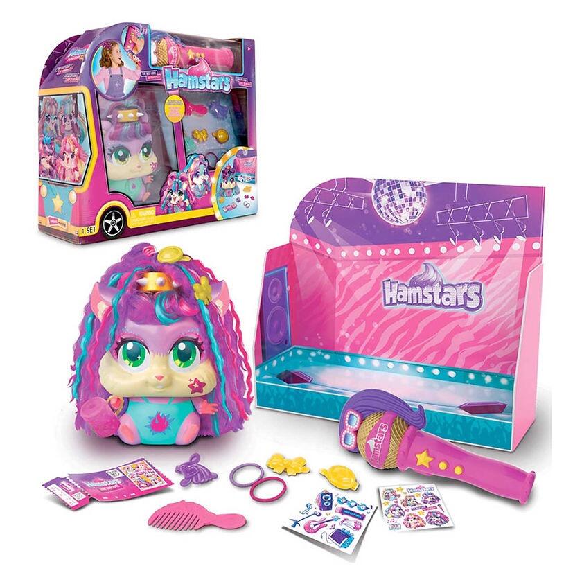 Hamstars Popstar World Tour Bus With Real Microphone Assorted