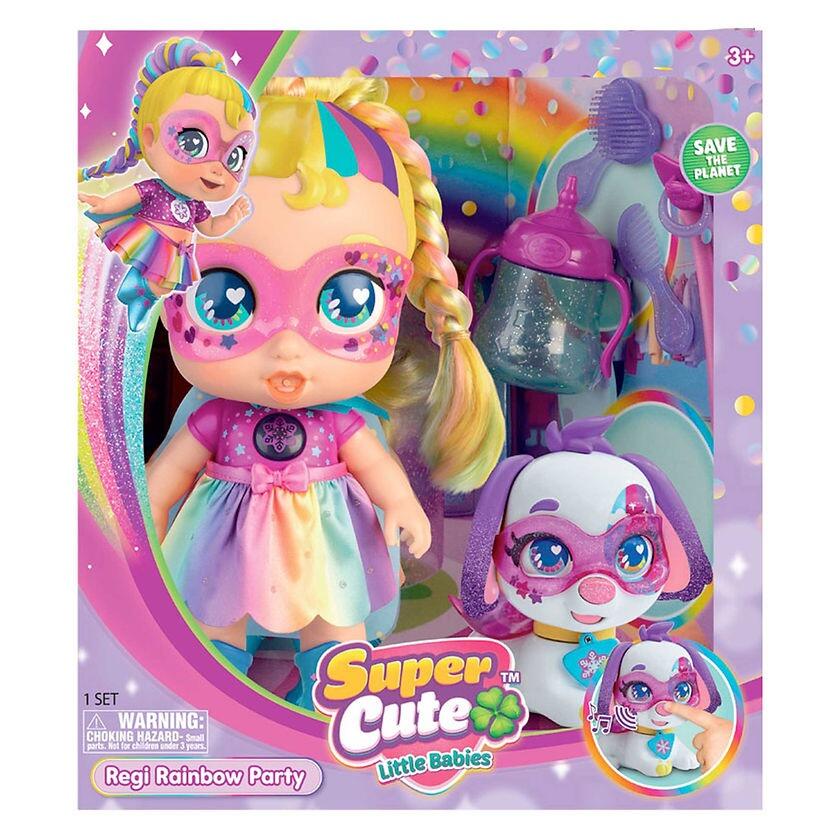 Super Cute Little Babies Rainbow Party Doll And Puppy Assorted