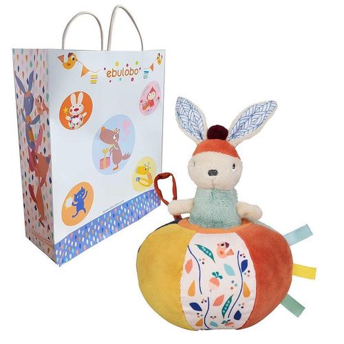 Ebulobo Gabin Rabbit's Baby Activity Ball With Free Gift Bag