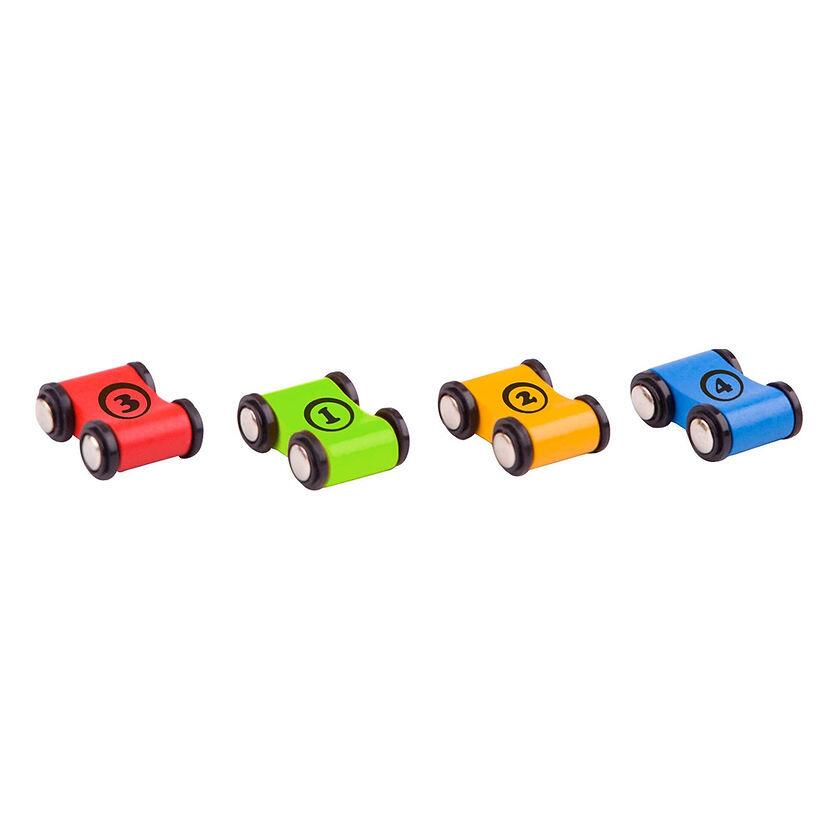 4 Little racing cars