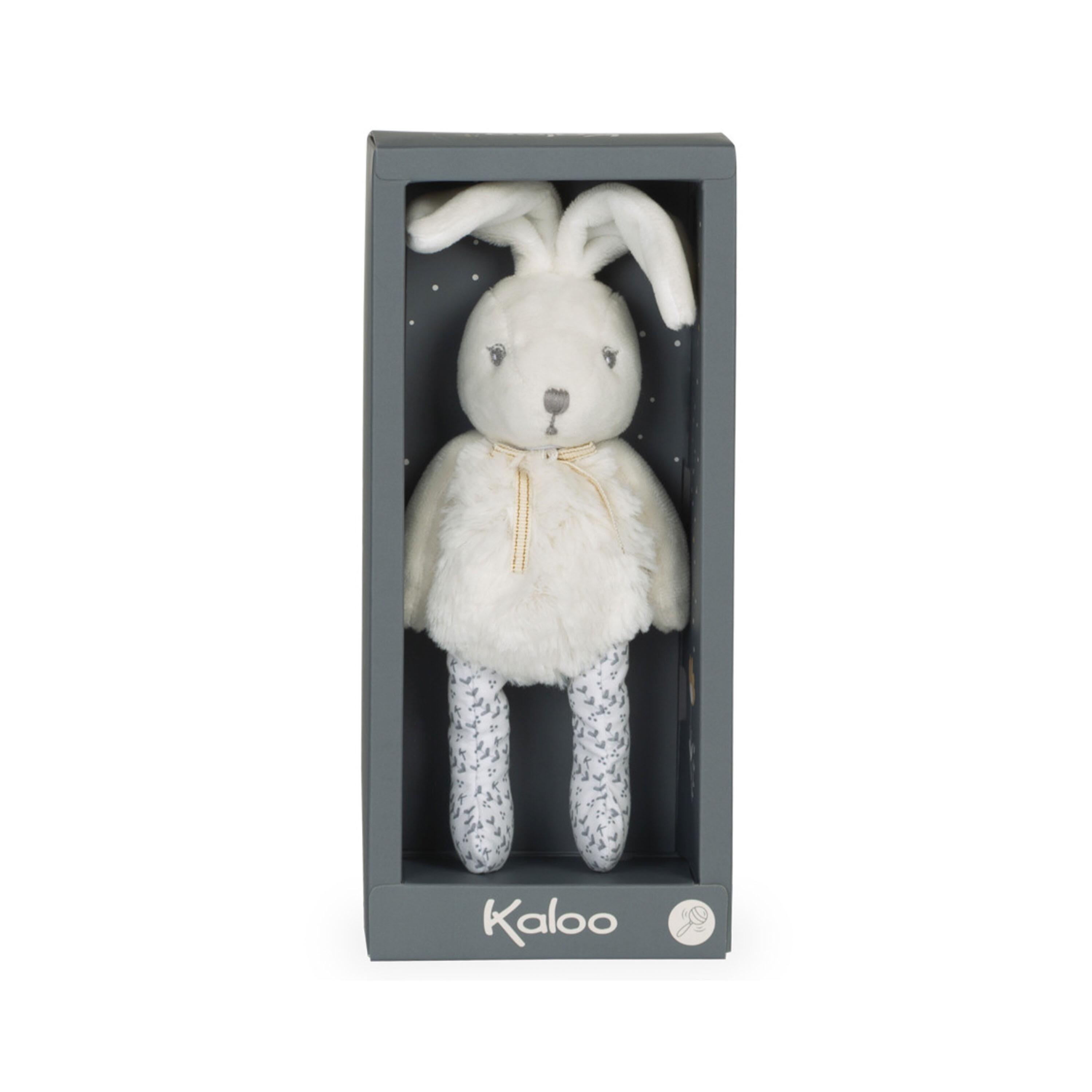 Kaloo Rattle Rabbit in gift box - Cream