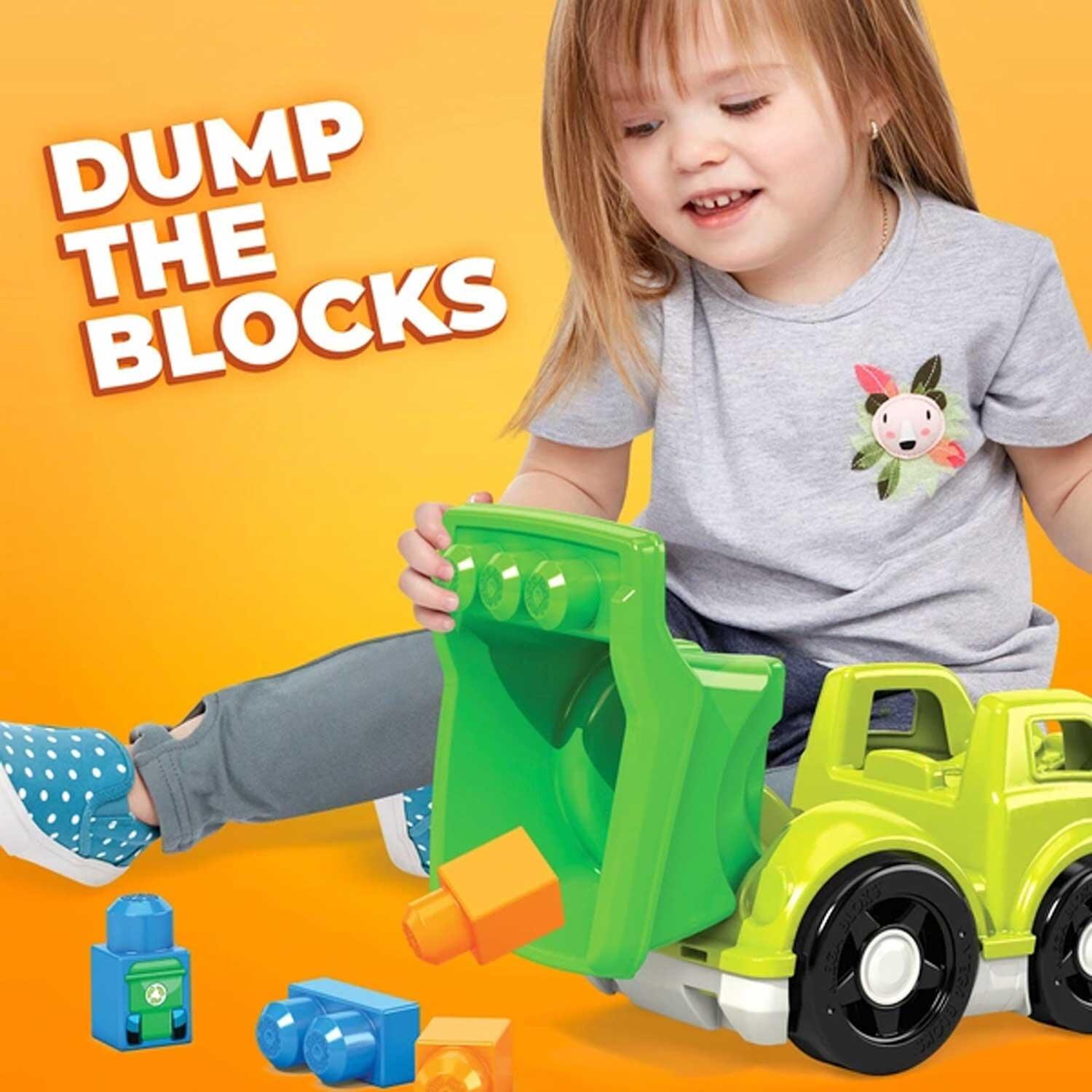 Dump The Bloks With Mega Bloks Lil Vehicles Classic - Recycling Truck
