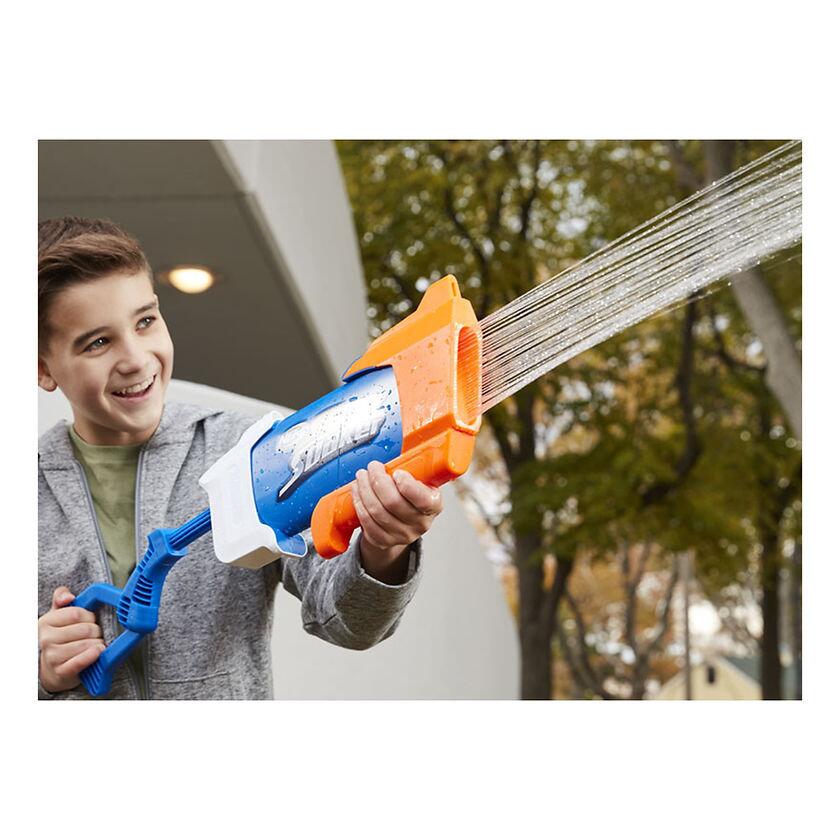 Child Playing With Nerf Suplersoaker Rainstorm